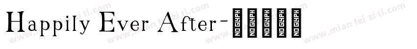 Happily Ever After字体转换